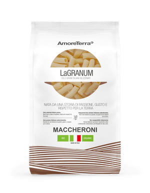 Maccheroni tradizionale "LaGranum"- artigianale, BIO, grano italiano 500g. - AmoreTerra shop