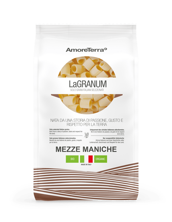 Mezze maniche tradizionale "LaGranum"- artigianale, BIO, grano italiano 500g. - AmoreTerra shop