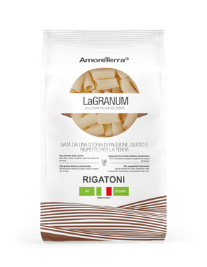 Rigatoni "La Tradizionale" - artigianale, BIO, grano italiano 500g. - AmoreTerra shop
