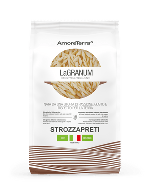 Strozzapreti tradizionale "LaGranum" - artigianale, BIO, grano italiano 500g. - AmoreTerra shop