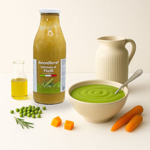 Vellutata bio | Piselli e carota | 500 ml | AmoreTerra - AmoreTerra shop