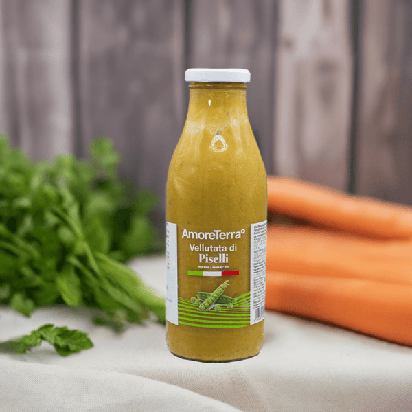 Vellutata bio | Piselli e carota | 500 ml | AmoreTerra - AmoreTerra shop
