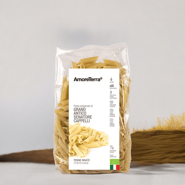 Penne rigate Senatore Cappelli - artigianale, BIO, grani antichi 500g. - AmoreTerra shop