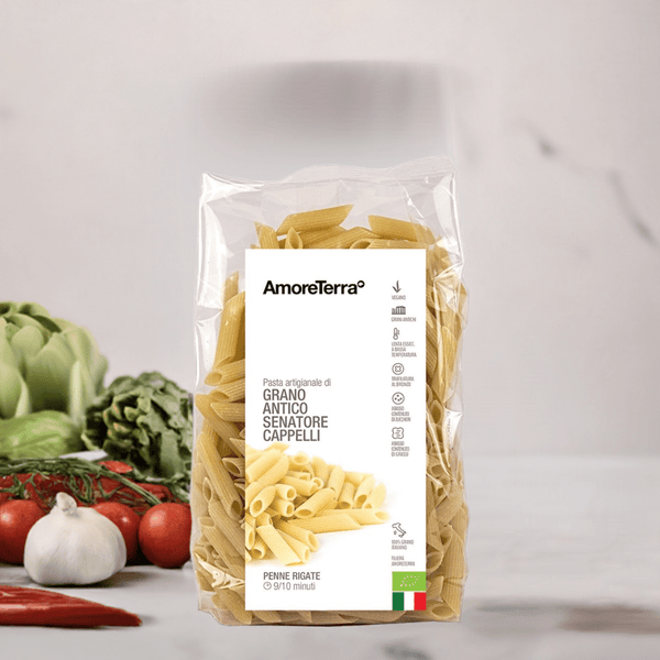 Penne rigate Senatore Cappelli - artigianale, BIO, grani antichi 500g. - AmoreTerra shop