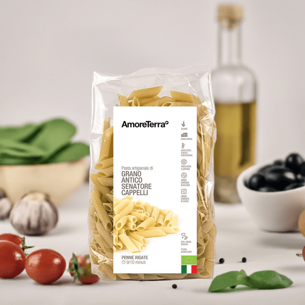 Penne rigate Senatore Cappelli - artigianale, BIO, grani antichi 500g. - AmoreTerra shop