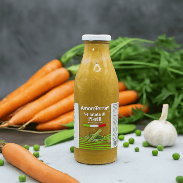 Vellutata bio | Piselli e carota | 500 ml | AmoreTerra - AmoreTerra shop