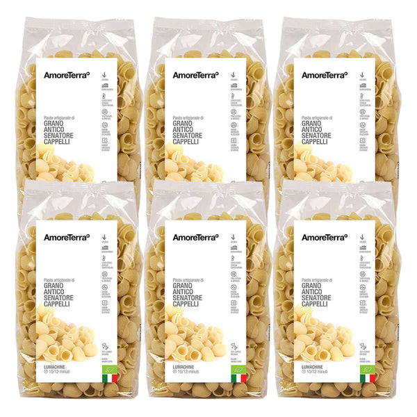(offerta) 6 Pz. Lumachine Senatore Cappelli - artigianale, BIO, grani antichi - AmoreTerra shop