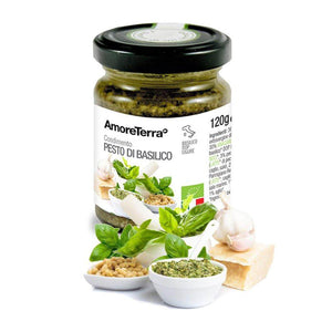 Pesto di basilico DOP con olio Evo BIO | AmoreTerra shop €4.3 AmoreTerra