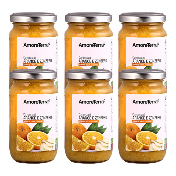 (Offerta) 6 Pz. Composta di arancia e zenzero - AmoreTerra shop