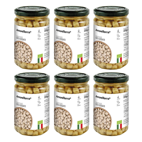 (offerta) 6 pz. Ceci lessati - Bio - AmoreTerra shop
