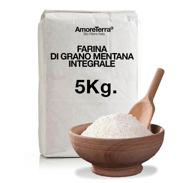 Farina Mentana integrale BIO macina a pietra 5kg| AmoreTerra €20 AmoreTerra