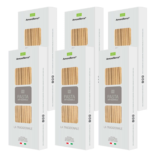 (offerta) 6 pz. Linguine tradizionale "LaGranum" - artigianale, BIO, grano italiano 500g. - AmoreTerra shop