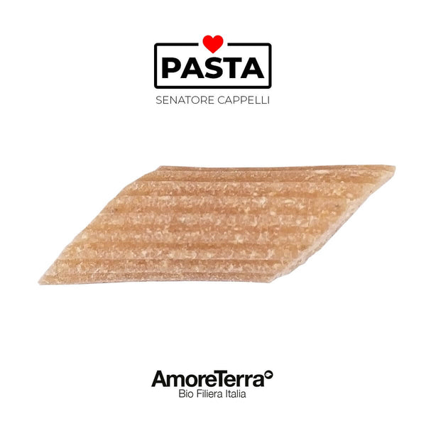 Mezze penne integrali S. Cappelli, BIO, artig. | AmoreTerra €3.25 AmoreTerra