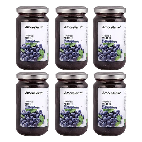 Offerta 6 Pz. Composta Mirtilli BIO, no pectina|AmoreTerra €23.68 AmoreTerra
