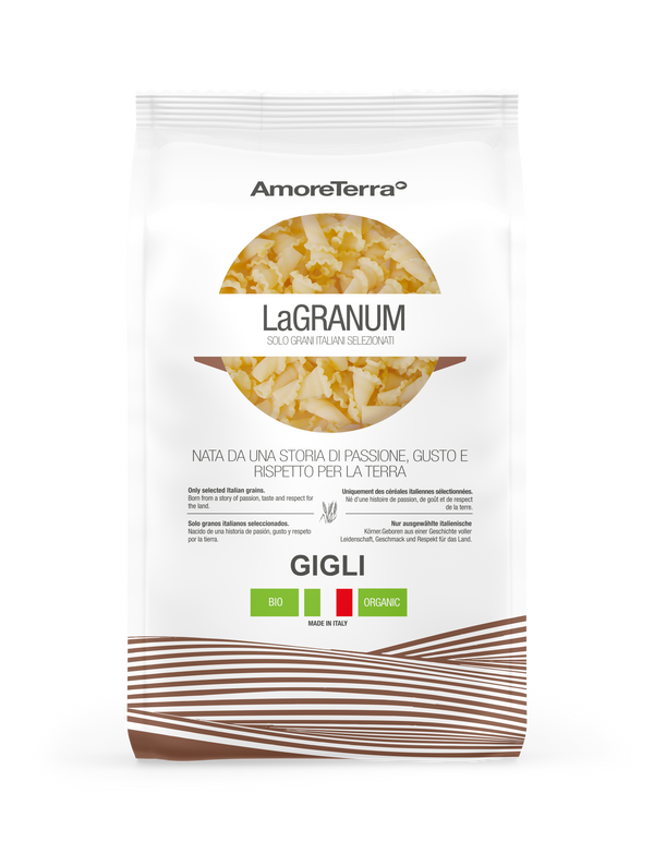 Traditionelles Gigli "LaGranum" - handwerklich, BIO, italienischer Weizen 500g.