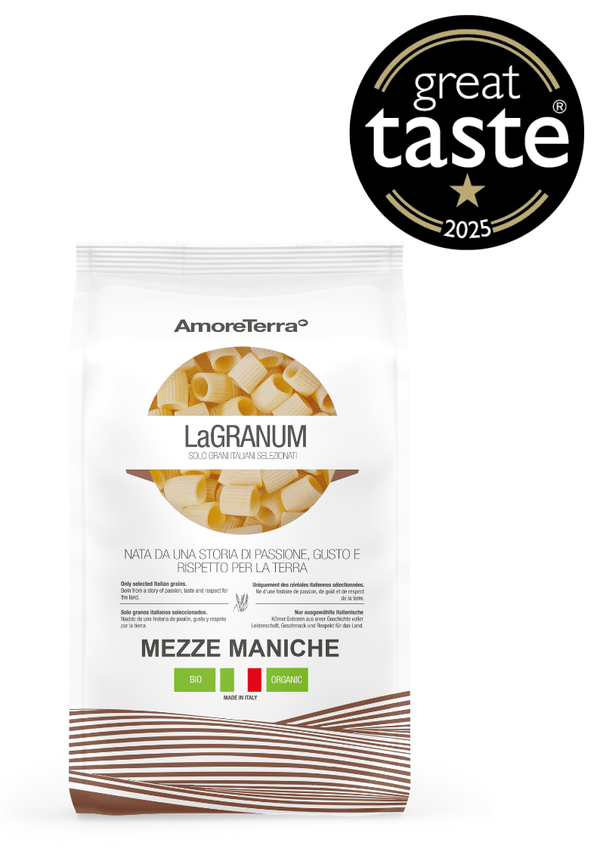 Demi-manches traditionnelles "LaGranum" - artisanale, BIO, blé italien 500g.