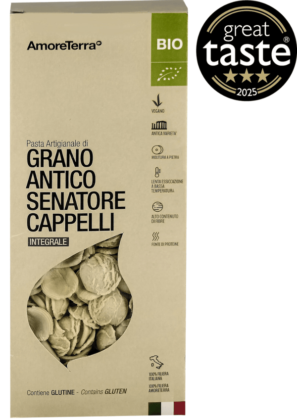 Orecchiette integrali Senatore Cappelli | BIO | grani antichi 500g | Premiata Great Taste 2025