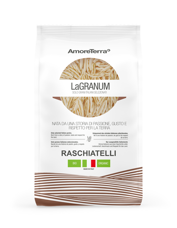 Traditionelles Raschiatelli "LaGranum" - handwerklich, BIO, italienischer Weizen 500g.