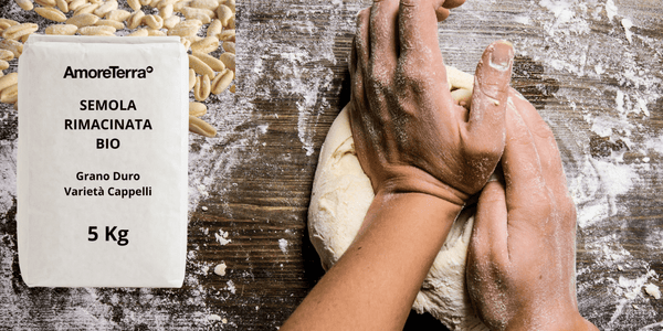 Semola Rimacinata di grano duro | Varietà Senatore Cappelli | BIO | 5 Kg