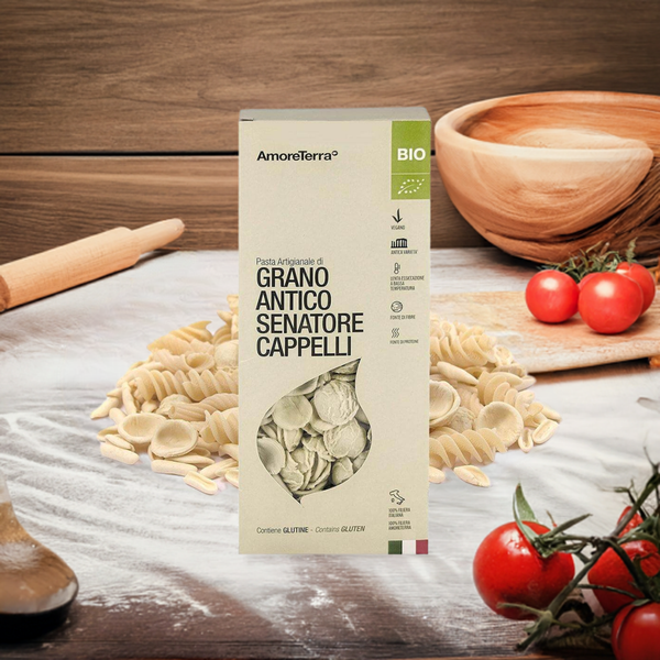 Orecchiette di Senatore Cappelli - artigianale, BIO, grani antichi 500g.