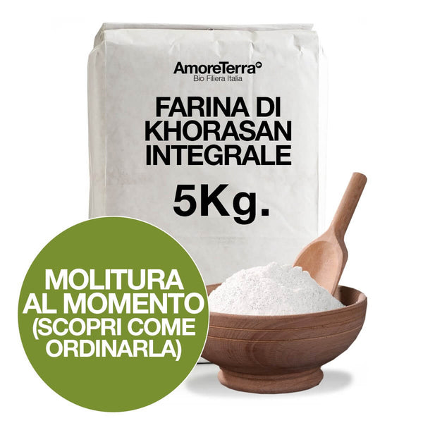 Farina di Korasan integrale Bio 5Kg | AmoreTerra €20 AmoreTerra