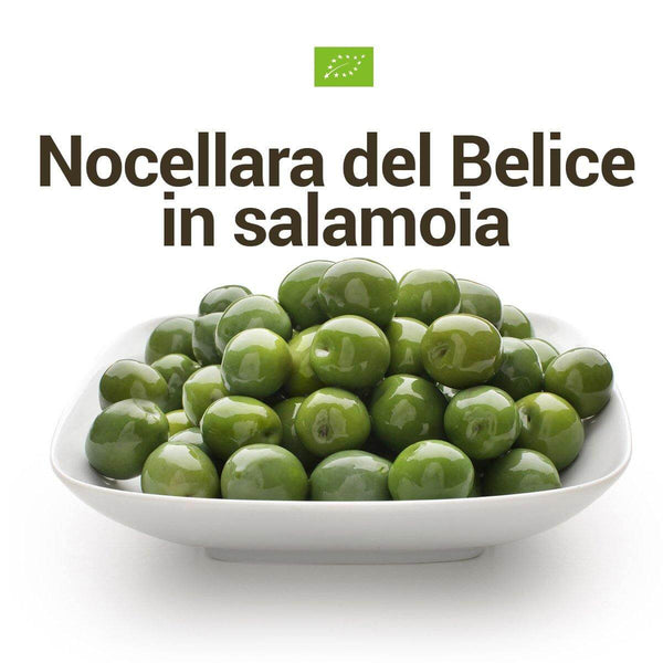 Olive Nocellara del Belice in salamoia, DOP, BIO| AmoreTerra €4.6 AmoreTerra