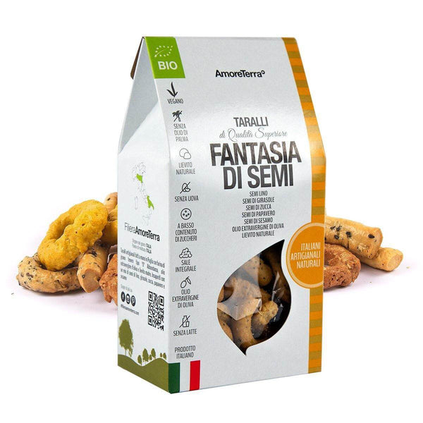 Taralli grano Abbondanza e semi Bio artigianali|AmoreTerra €3.3 AmoreTerra