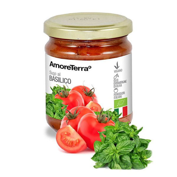 Sugo pronto al basilico con olio extravergine BIO|AmoreTerra €1.7 AmoreTerra