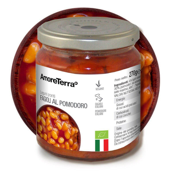 Fagioli cannellini al pomodoro, italiani BIO | AmoreTerra €3.9 AmoreTerra