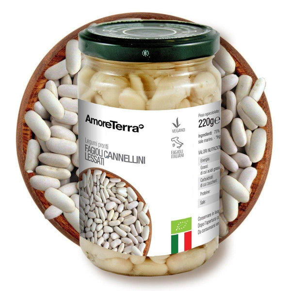 Fagioli Cannellini lessati italiani BIO | AmoreTerra €2.3 AmoreTerra