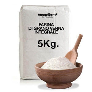 Farina Verna 5kg. int. BIO macinata a pietra 5kg|AmoreTerra €20 AmoreTerra