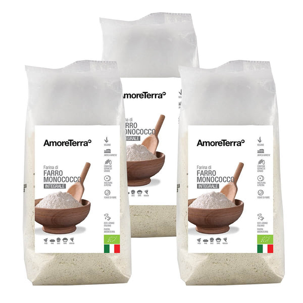 Offerta 3 Pz. Farina Farro Monococco integ. Bio | AmoreTerra €11.13 AmoreTerra shop