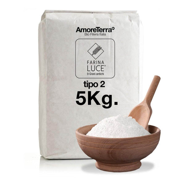 Farina Luce® 9 grani antichi, Tipo 2, 5kg BIO | AmoreTerra €20 AmoreTerra