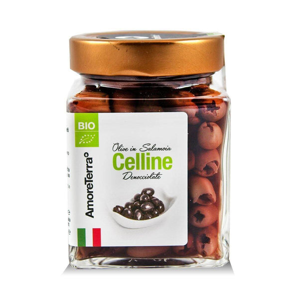 Olive Celline di Nardò Bio denocciolate, salamoia|AmoreTerra €6.3 AmoreTerra