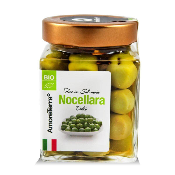 Olive Nocellara del Belice in salamoia, DOP, BIO| AmoreTerra €4.6 AmoreTerra