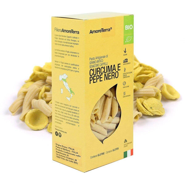 Penne S. Cappelli con curcuma e pepe nero BIO | AmoreTerra €2.65 AmoreTerra