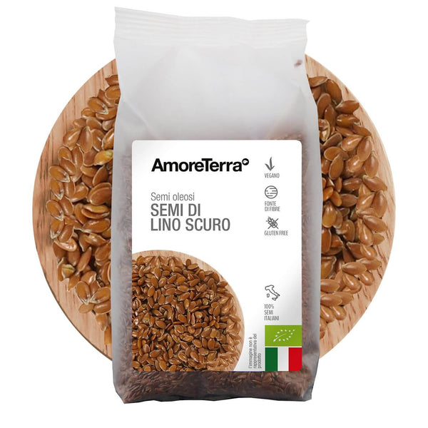 Semi di lino scuri, Italia bio | AmoreTerra €2.9 AmoreTerra