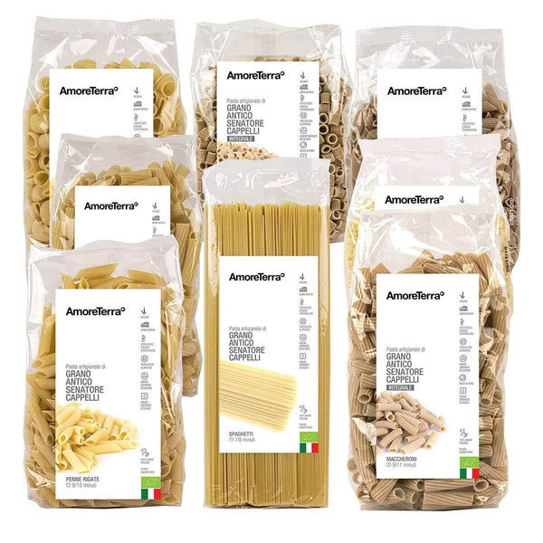 (offer) 12 Pcs. Senatore Cappelli - artisanal, BIO, ancient grains, Italian  wheat, slow drying Tot.5Kg.